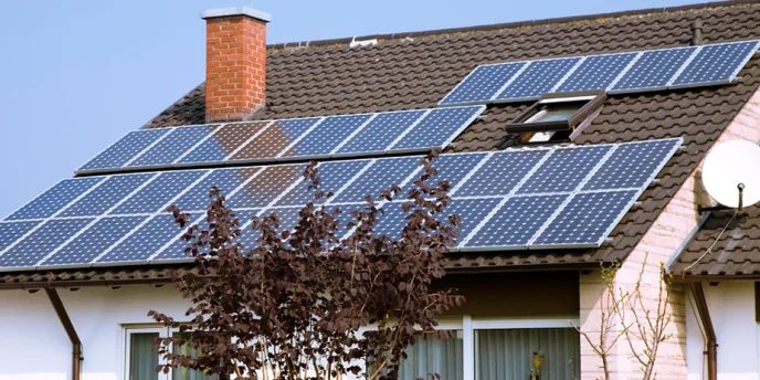 Solar panels on the roof of a house - Retrofit West