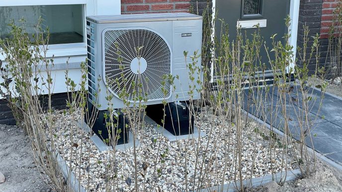 Completion of a heat pump installation on a home - Retrofit West